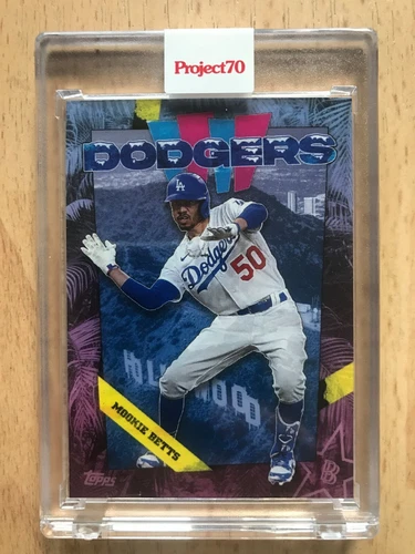 Topps Project 70 Card #1. Los Angeles Dodgers.1988 Mookie Betts by Ben Baller.
