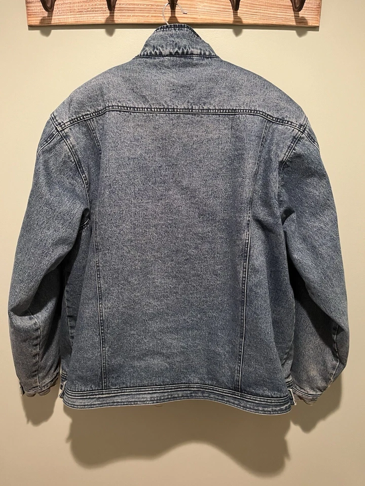 Vintage Men’s 2XLT Denim Work -Chore-Barn Sherpa Lined Coat, 100% Cotton - Image 3 of 4