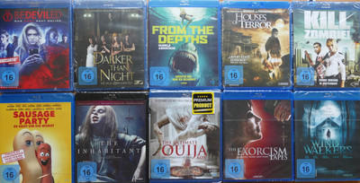 Blu-ray Auswahl Sammlung aus den Kategorien Horror Mysterie