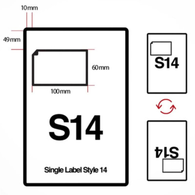S14 Ebay Amazon integrierte selbstklebende A4 Post Pack Adressetiketten günstig