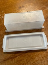 Vintage Tupperware Butter Dish Cover Clear Wh...