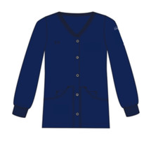 Lab Coat JACKET NAVYwomen's 64 Cotton 33 Tencel 3  Spandex Silpure Teflon M