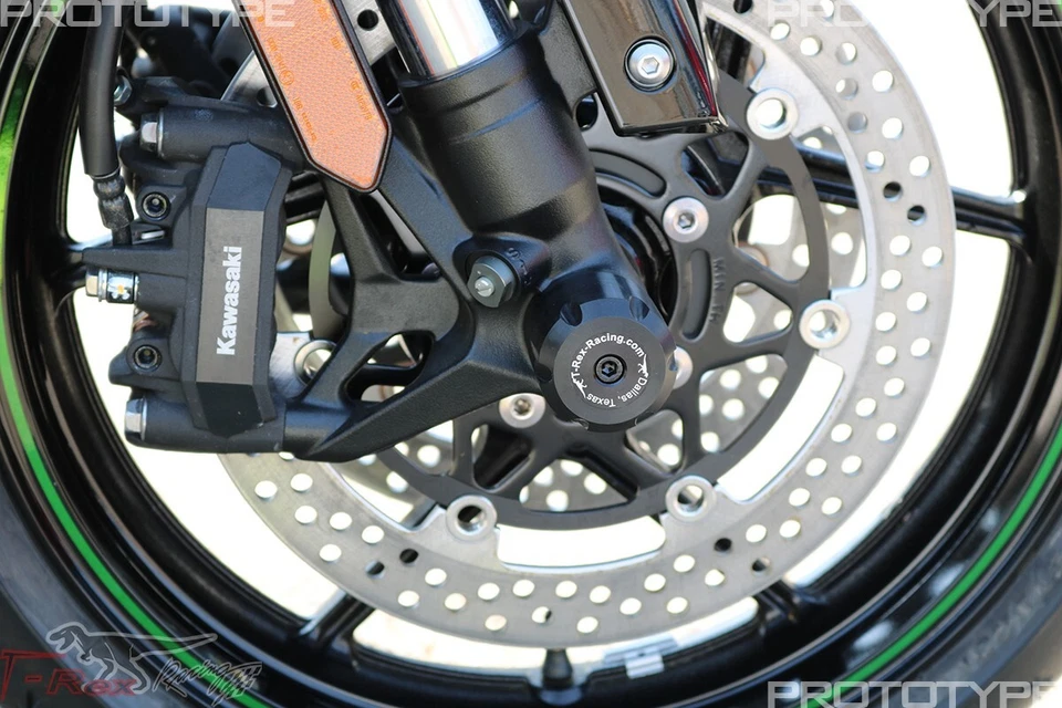Deslizadores de eje delantero T-Rex Racing BMW F 900 R12 Kawasaki Ninja 1000 1100SX Z1000 Foto 4 de 4