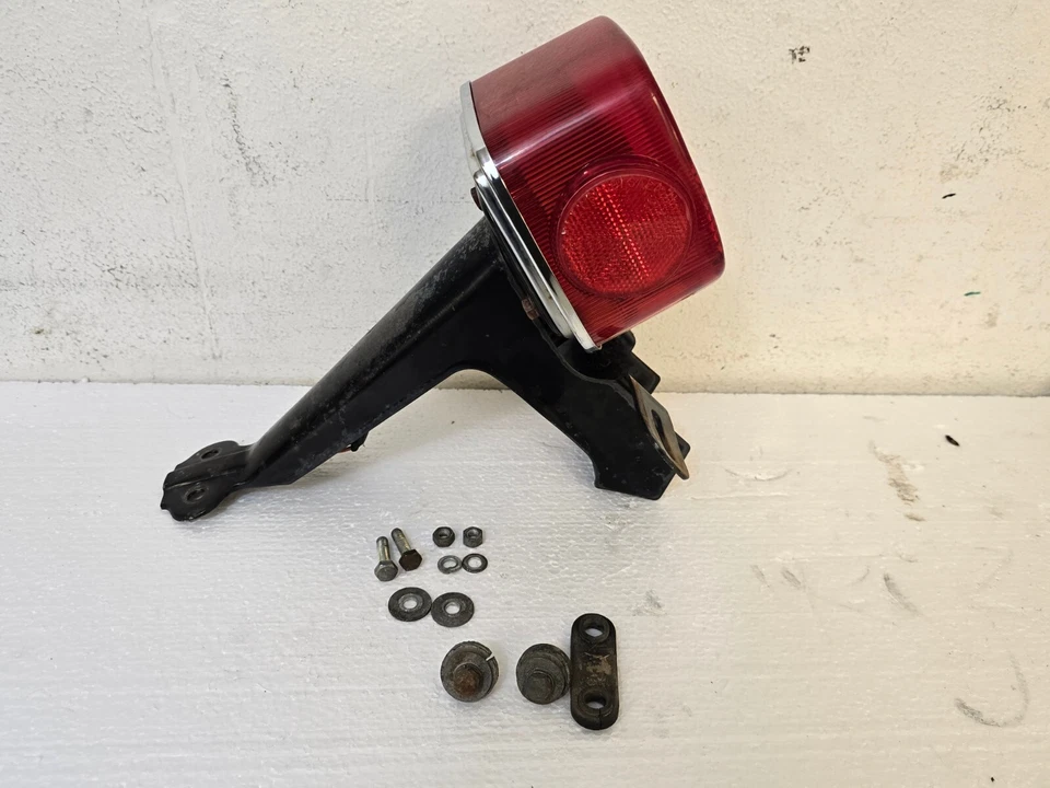 1976 Kawasaki KZ400D Rear Back Tail Brake Light License Plate Mount Assembly - Image 3 of 4