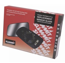 Summit SRG-160BH Mirror Glass, Backing Plate & Heating Element Fits Mondeo 93-00