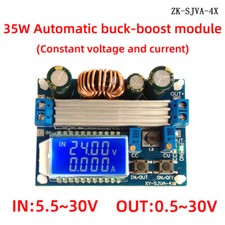 4A 30/35W/35W/35W DC-DC Buck Boost Converter Step Up/Down Power Supply Module