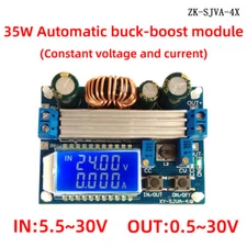 4A 30/35W/35W/35W DC-DC Buck Boost Converter Step Up/Down Power Supply Module