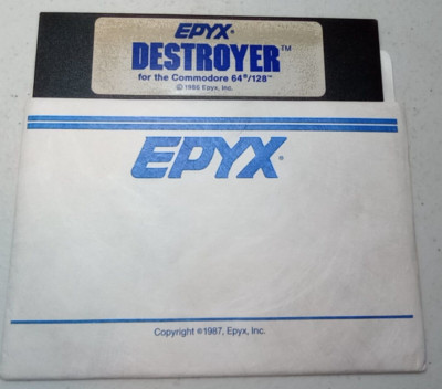 Epyx Games Destroyer for Commodore 64/128 5.25'' Disk Tested