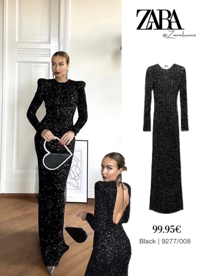 ZARA WOMAN NWT $159 SHOULDER PADS SEQUIN DRESS ZW COLLECTION ZARA WOMAN NWT $159 SHOULDER PADS SEQUIN DRESS ZW COLLECTION