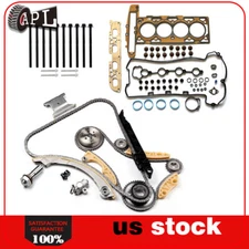 Timing Chain Kit Head Gasket Bolts Set For 09-10 Chevrolet Cobalt 2.2L DOHC