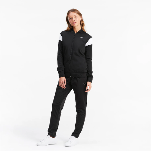 TUTA COMPLETA PUMA DONNA CLASSIC TRICOT 583656 01 NERO BIANCO SPORTIVA  ORIGINALE | eBay
