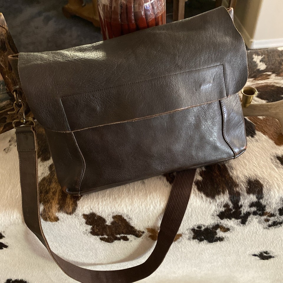 Bed Stu Quality Leather Crossbody Messenger Brown Bag Excellent