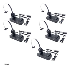 Jabra Pro 9450 Mono Wireless Headset W/Charging Base & Accessories Lot(5) E5899