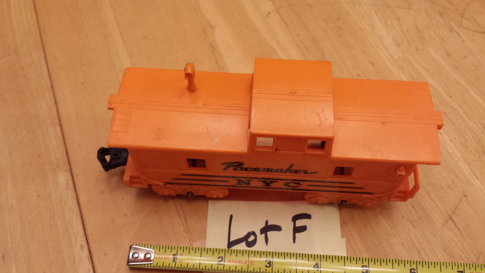 Marx Train Orange NYC Pacemaker Caboose 4 Wheel Solid knuckle Coupler ...