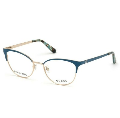Montatura occhiali da vista donna Guess montature ragazza a gatto metallo  cateye | eBay