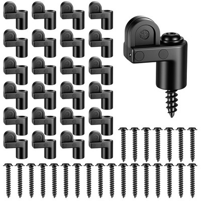 24 Pack 3/8 Inch Window Screen Clips, Offset Screen Retainer Clips Nylon Stor...
