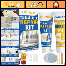 Porcelain Fiberglass Repair Kit for Cracks, Chips, Scratches - Color Match