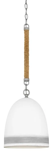 Hinkley Lighting 3364 Nickel/Grey Nash Single Light 10"W Pendant - Picture 1 of 12