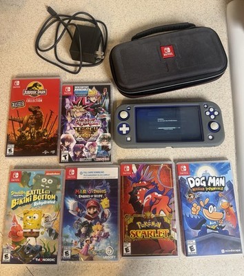Nintendo Switch Lite Bundle w/ Case, AC Adapter & 6 Games incl Pokemon Scarlet