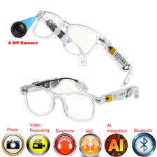 AI Smart Glasses Multifunctional Camera Bluetooth Call Voice Assistant Music