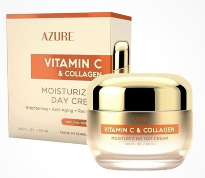 AZURE Vitamin C & Collagen MOISTURIZING DAY CREAM 50ML New In Box Sealed  