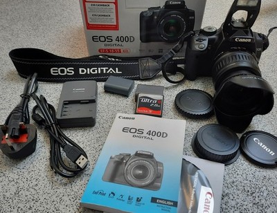 Boxed Canon EOS 400D 10.1MP Digital SLR Camera -Black, with EF-S 18-55mm Lens