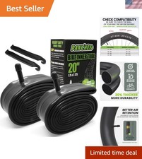 Heavy Duty Bike Inner Tube 20 x 1.75/1.95/2.10/2.125, Schrader Valve, Thick B...