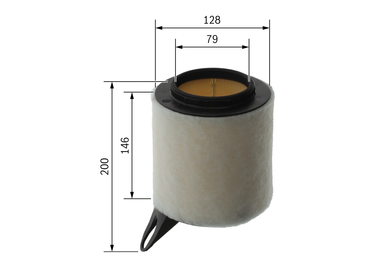 Fits BOSCH F 026 400 018 AIR-FILTER INSERT