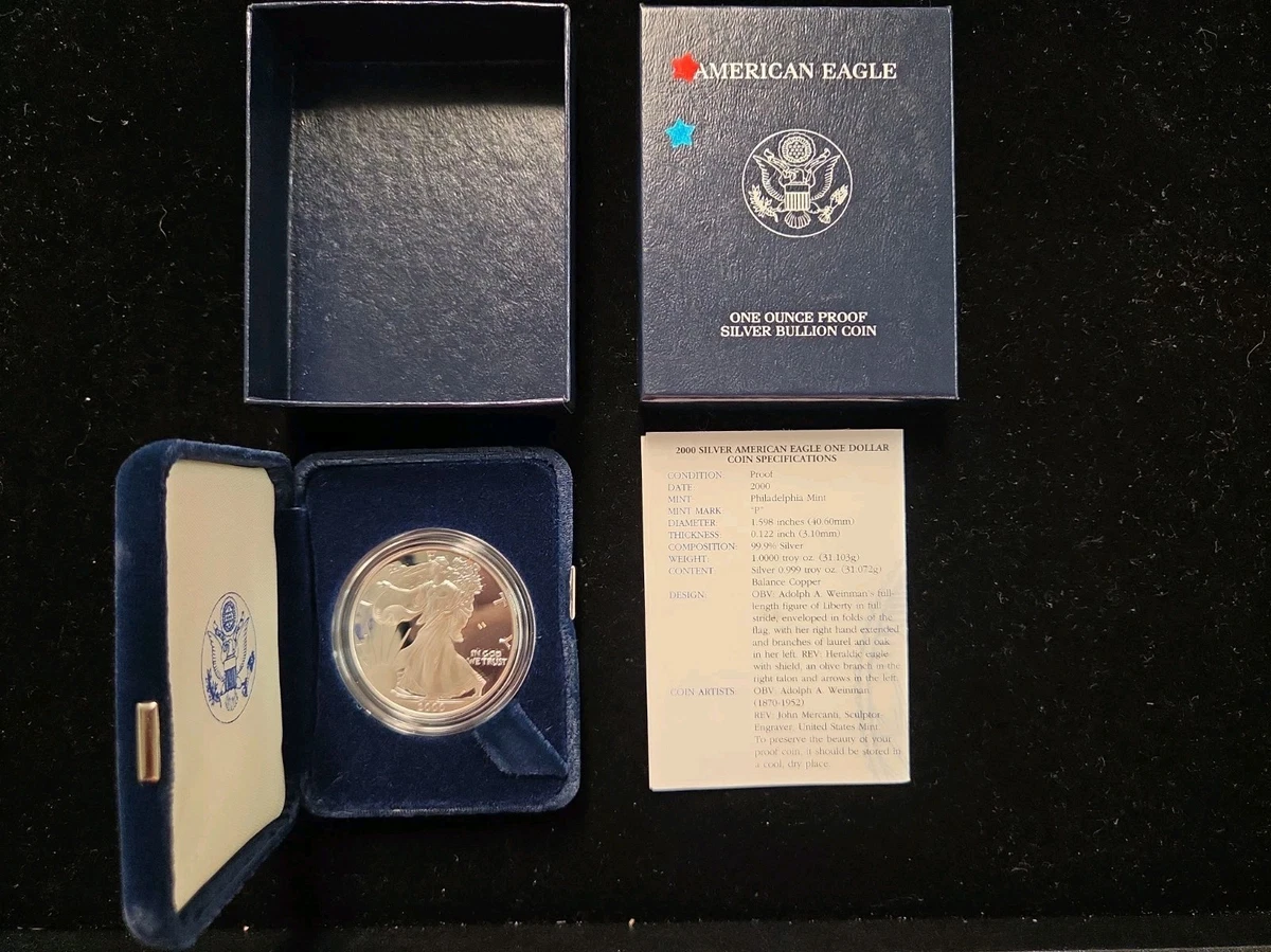 American Eagle U.S. Mint Silver Bullion Coins for sale | eBay