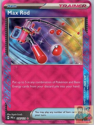 Max Rod 116/131 Holo ACE SPEC Rare Prismatic Evolutions Pokemon Near Mint