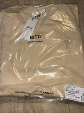 AMI Damen Pullover Rundhals Gelb Größe L Ba...