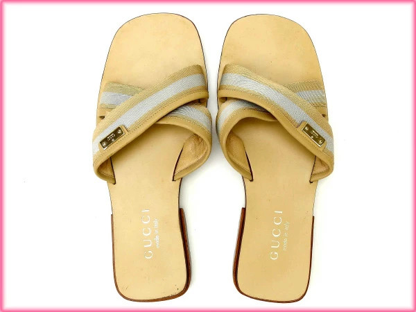 GUCCI Sandals Brand Sandals Sandals #36C Outlet Summer Beige t14851 Brand High B thumbnail 2