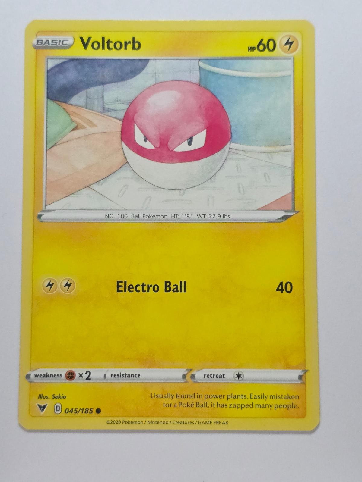 VOLTORB 045/185 COMMON VIVID VOLTAGE LP POKEMON