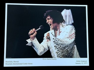 Elvis Presley Concert Candid Photo / Ed Bonja Estate / Aloha From Hawaii 1973