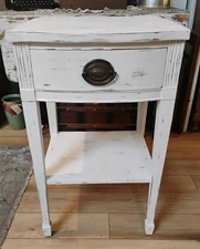 Antique Signed Drexel  Shabby Chic End Table -  Extremely Nice