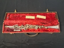 Vtg The Virginian Symphony Metal Clarinet C9193 w/ Case Missing Mouthpiece