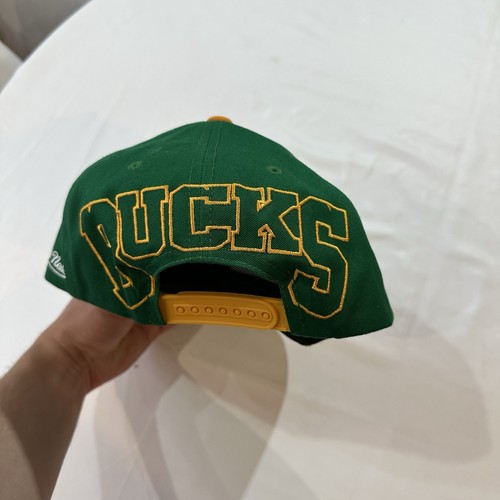 Milwaukee Bucks neu Mitchell & Ness Back in Action grün braun Snapback Mütze Kappe - Bild 3 von 6