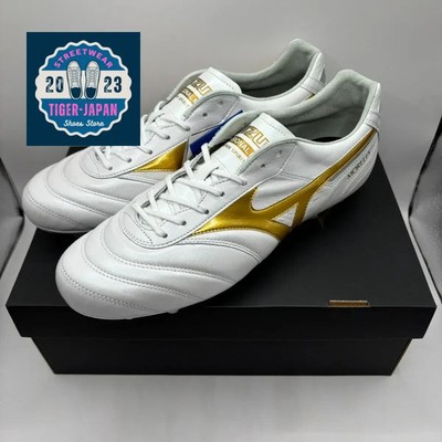 MIZUNO Morelia 2 II JAPAN P1GA260150 Super White Pearl Gold Men Soccer Shoes