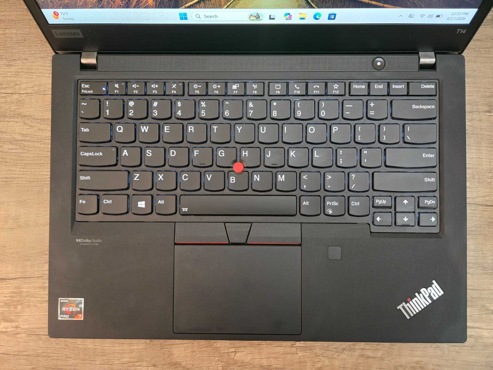 Lenovo ThinkPad T14 Gen 2, 14-Inch Laptop, with AMD Ryzen 7 PRO 5000 Series, 512 GB SSD (Solid State Drive), Windows 11 Pro