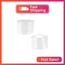 2Pcs Rubber End Caps ID 4inch(100mm) Clear Flexible Protective Caps Soft Elastic