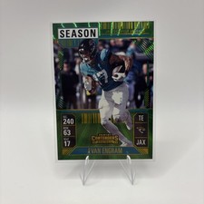 2024 Panini Contenders Evan Engram Season Ticket Green Holo