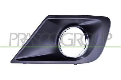 Grille gauche avant Peugeot 207 noire et chrome pour pare-choc 2009-2012