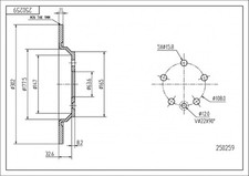 HART TARCZE III 2x BREMSSCHEIBEN Ø 302 voll für Volvo V60 155 157
