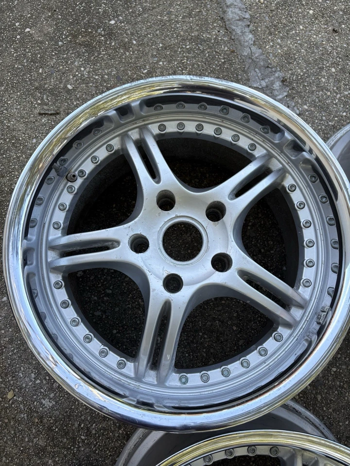 Ruedas escalonadas de fábrica Porsche SSR 18 pulgadas 18x8, 18x10 Foto 2 de 4