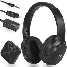 Wireless Headphones for TV Watching, 2.4G RF Headset for Seniors, Optical  3...
