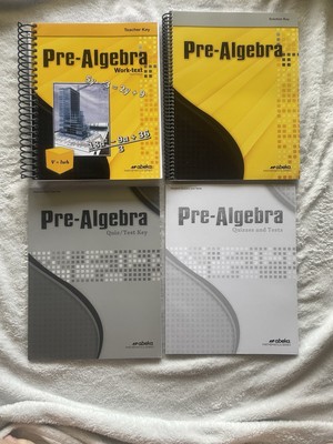 Abeka Pre Algebra Teacher Keys & Student Test Book ( NEW)