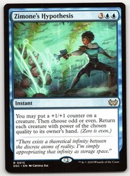 Zimone's Hypothesis #15 Commander: Duskmourn: House of Horror Rare