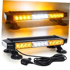 LED Strobe Flashing Light Bar -Double Side 30 LED High Intensity Amber White