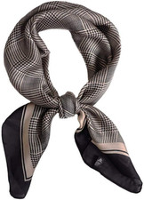 Silk Feeling Scarf Medium Square Satin Head Scarf hair scarf for Women 27.5  27