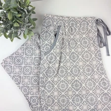 Charter Club Super Soft Grey and Pink Tile Printed Pajama Bottoms Size XXL